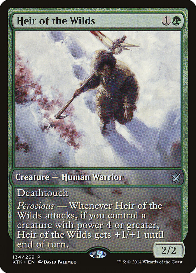 Heir of the Wilds (Game Day) (Extended Art) [Khans of Tarkir Promos] | Gear Gaming Fayetteville