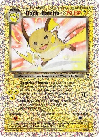 Dark Raichu (S3/S4) [Box Topper] | Gear Gaming Fayetteville