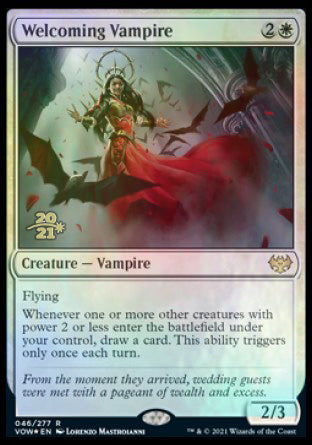 Welcoming Vampire [Innistrad: Crimson Vow Prerelease Promos] | Gear Gaming Fayetteville