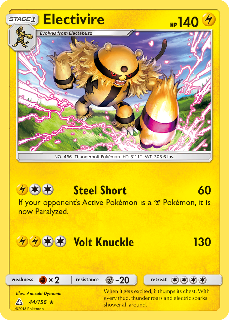 Electivire (44/156) [Sun & Moon: Ultra Prism] | Gear Gaming Fayetteville