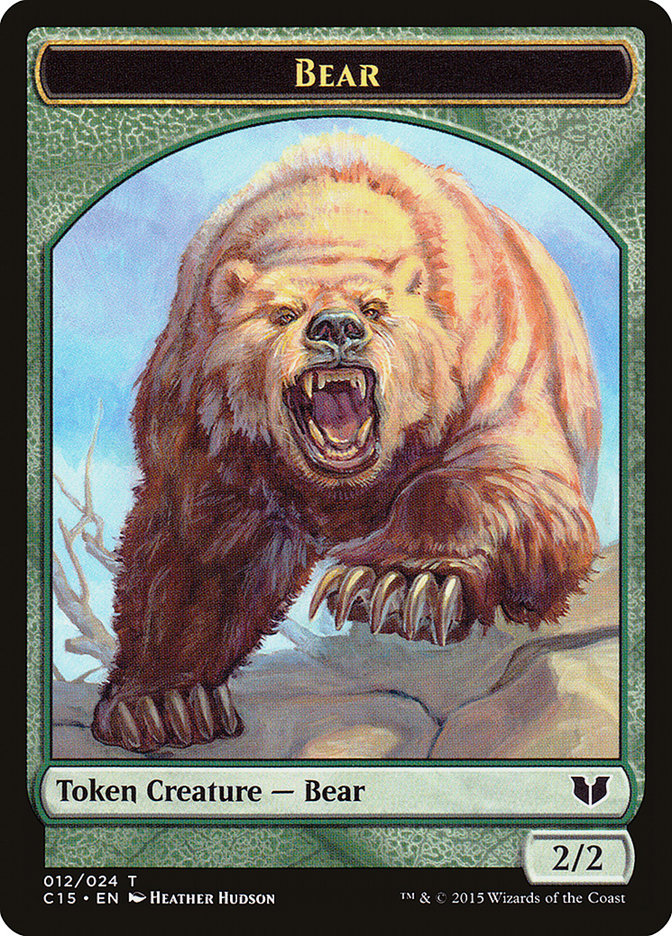 Bear // Spider Double-Sided Token [Commander 2015 Tokens] | Gear Gaming Fayetteville