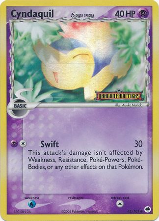 Cyndaquil (45/101) (Delta Species) (Stamped) [EX: Dragon Frontiers] | Gear Gaming Fayetteville