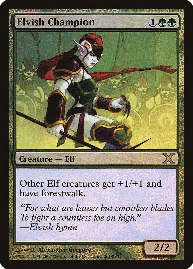 Elvish Champion (Premium Foil) [Tenth Edition] | Gear Gaming Fayetteville