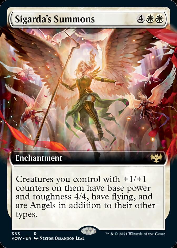 Sigarda's Summons (Extended Art) [Innistrad: Crimson Vow] | Gear Gaming Fayetteville