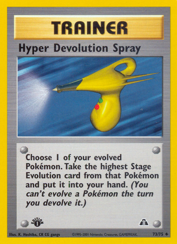 Hyper Devolution Spray (73/75) [Neo Discovery 1st Edition] | Gear Gaming Fayetteville