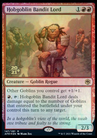 Hobgoblin Bandit Lord [Dungeons & Dragons: Adventures in the Forgotten Realms Prerelease Promos] | Gear Gaming Fayetteville