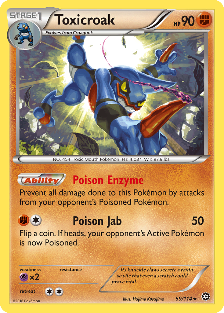 Toxicroak (59/114) [XY: Steam Siege] | Gear Gaming Fayetteville