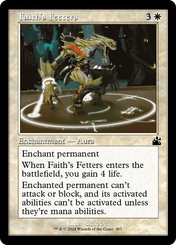 Faith's Fetters (Retro Frame) [Ravnica Remastered] | Gear Gaming Fayetteville