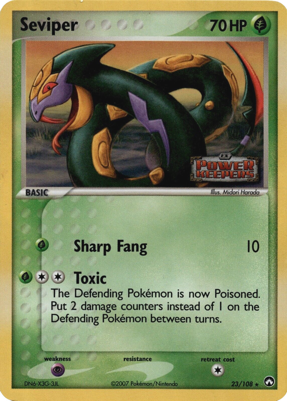 Seviper (23/108) (Stamped) [EX: Power Keepers] | Gear Gaming Fayetteville