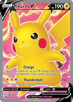 Pikachu V (170/185) [Sword & Shield: Vivid Voltage] | Gear Gaming Fayetteville
