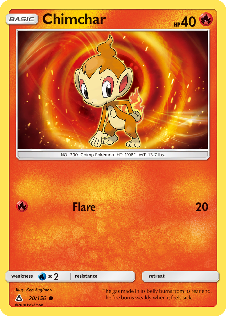 Chimchar (20/156) [Sun & Moon: Ultra Prism] | Gear Gaming Fayetteville