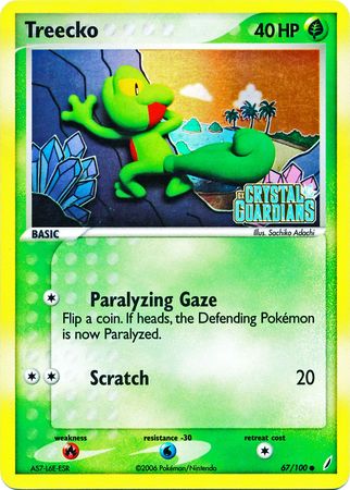 Treecko (67/100) (Stamped) [EX: Crystal Guardians] | Gear Gaming Fayetteville