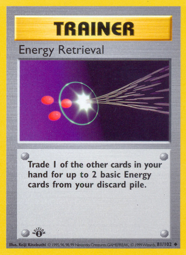 Energy Retrieval (81/102) (Shadowless) [Base Set 1st Edition] | Gear Gaming Fayetteville