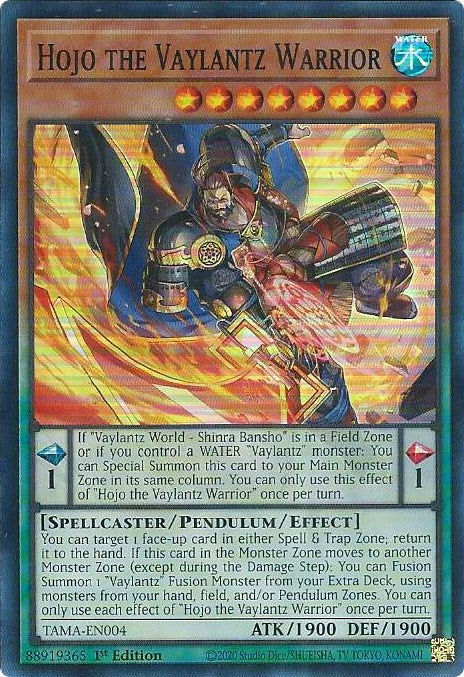 Hojo the Vaylantz Warrior [TAMA-EN004] Super Rare | Gear Gaming Fayetteville