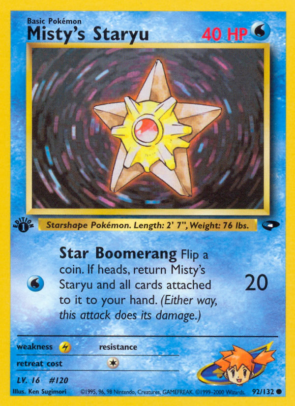 Misty's Staryu (92/132) [Gym Challenge 1st Edition] | Gear Gaming Fayetteville