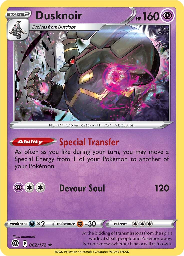 Dusknoir (062/172) [Sword & Shield: Brilliant Stars] | Gear Gaming Fayetteville