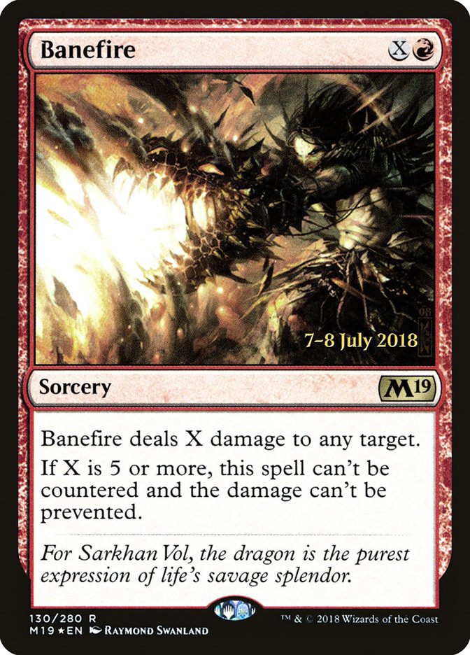 Banefire [Core Set 2019 Prerelease Promos] | Gear Gaming Fayetteville