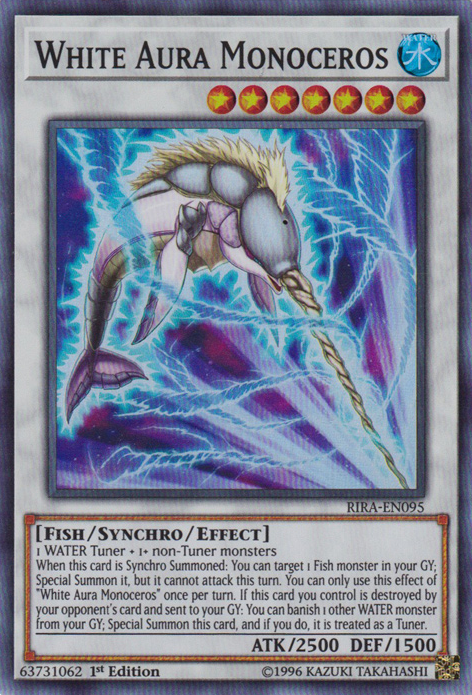 White Aura Monoceros [RIRA-EN095] Super Rare | Gear Gaming Fayetteville