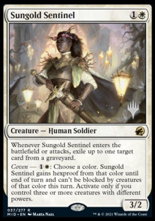 Sungold Sentinel (Promo Pack) [Innistrad: Midnight Hunt Promos] | Gear Gaming Fayetteville