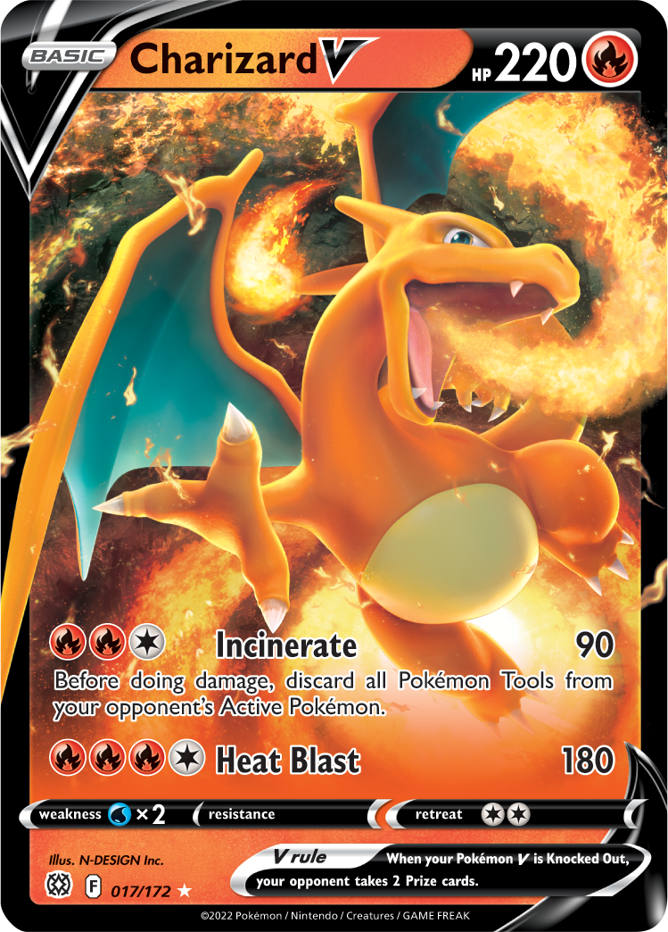 Charizard V (017/172) [Sword & Shield: Brilliant Stars] | Gear Gaming Fayetteville