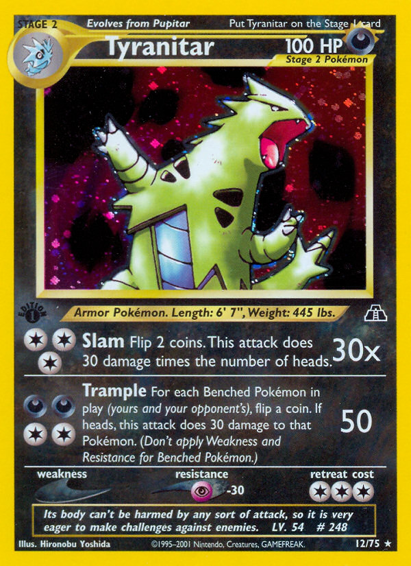 Tyranitar (12/75) [Neo Discovery 1st Edition] | Gear Gaming Fayetteville