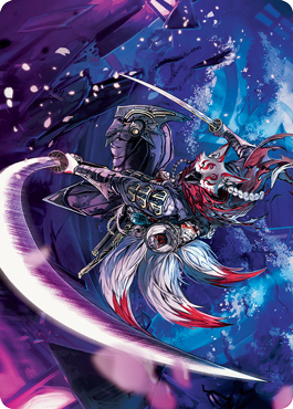 Blade-Blizzard Kitsune Art Card [Kamigawa: Neon Dynasty Art Series] | Gear Gaming Fayetteville