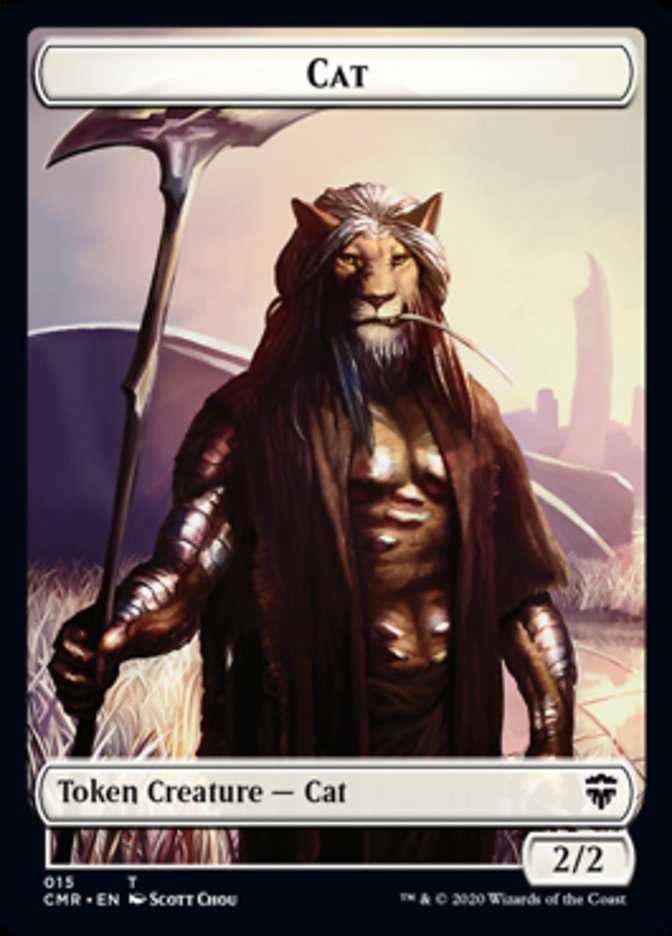 Cat // Soldier Double-Sided Token [Commander Legends Tokens] | Gear Gaming Fayetteville