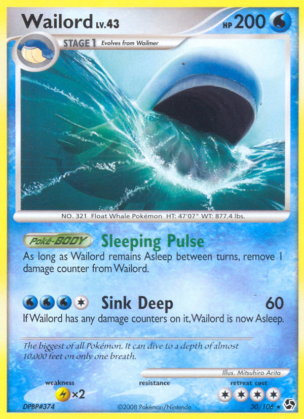 Wailord (30/106) [Diamond & Pearl: Great Encounters] | Gear Gaming Fayetteville