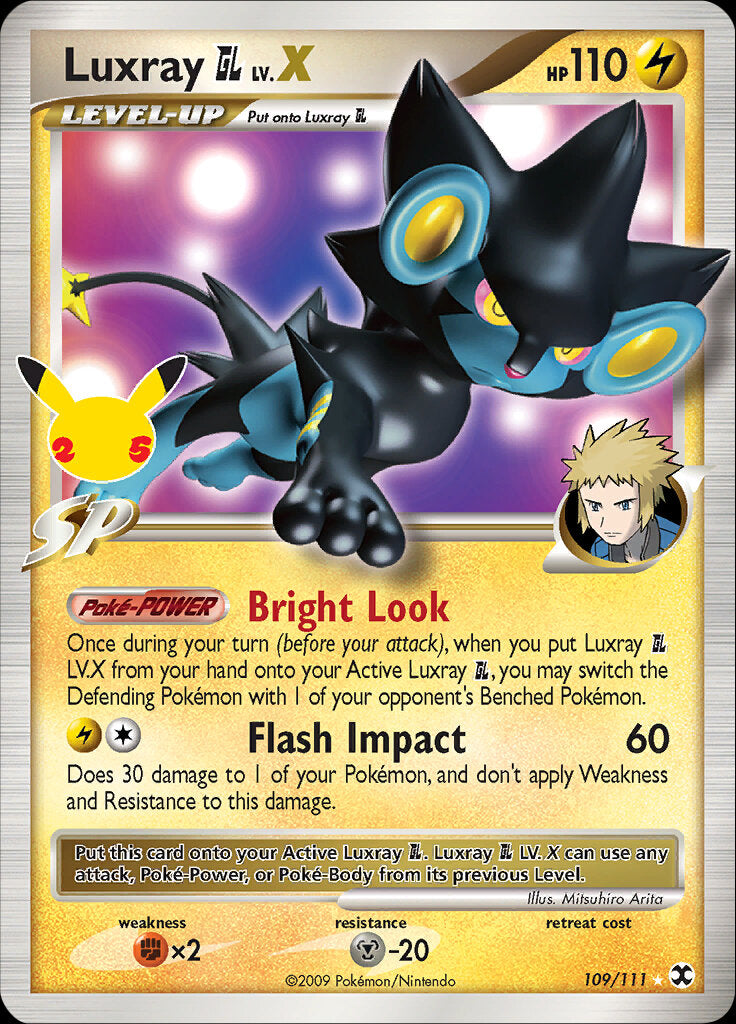 Luxray GL LV.X (109/111) [Celebrations: 25th Anniversary - Classic Collection] | Gear Gaming Fayetteville