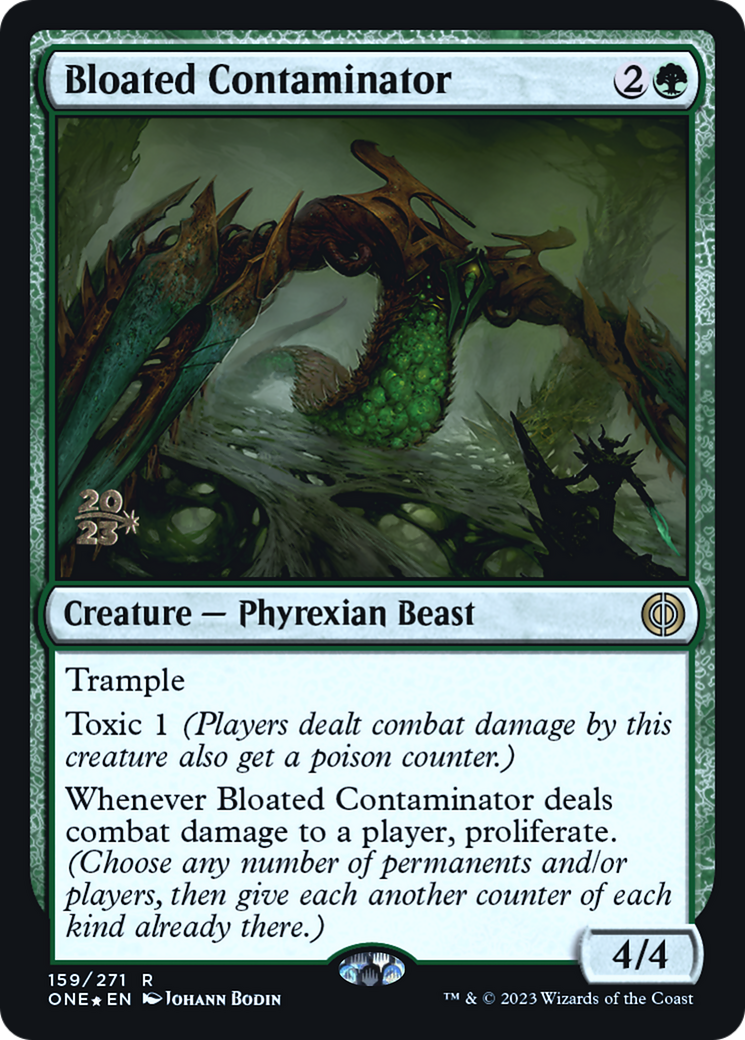 Bloated Contaminator [Phyrexia: All Will Be One Prerelease Promos] | Gear Gaming Fayetteville