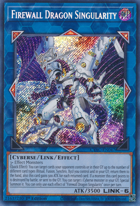 Firewall Dragon Singularity [CYAC-EN047] Secret Rare | Gear Gaming Fayetteville