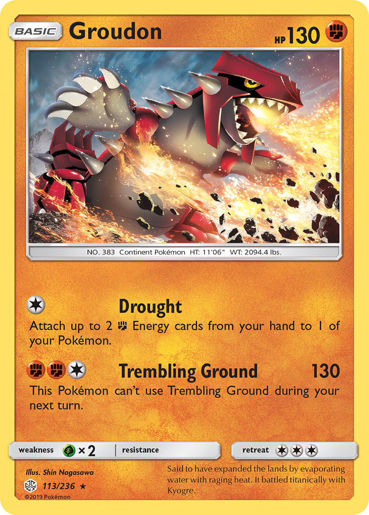 Groudon (113/236) [Sun & Moon: Cosmic Eclipse] | Gear Gaming Fayetteville