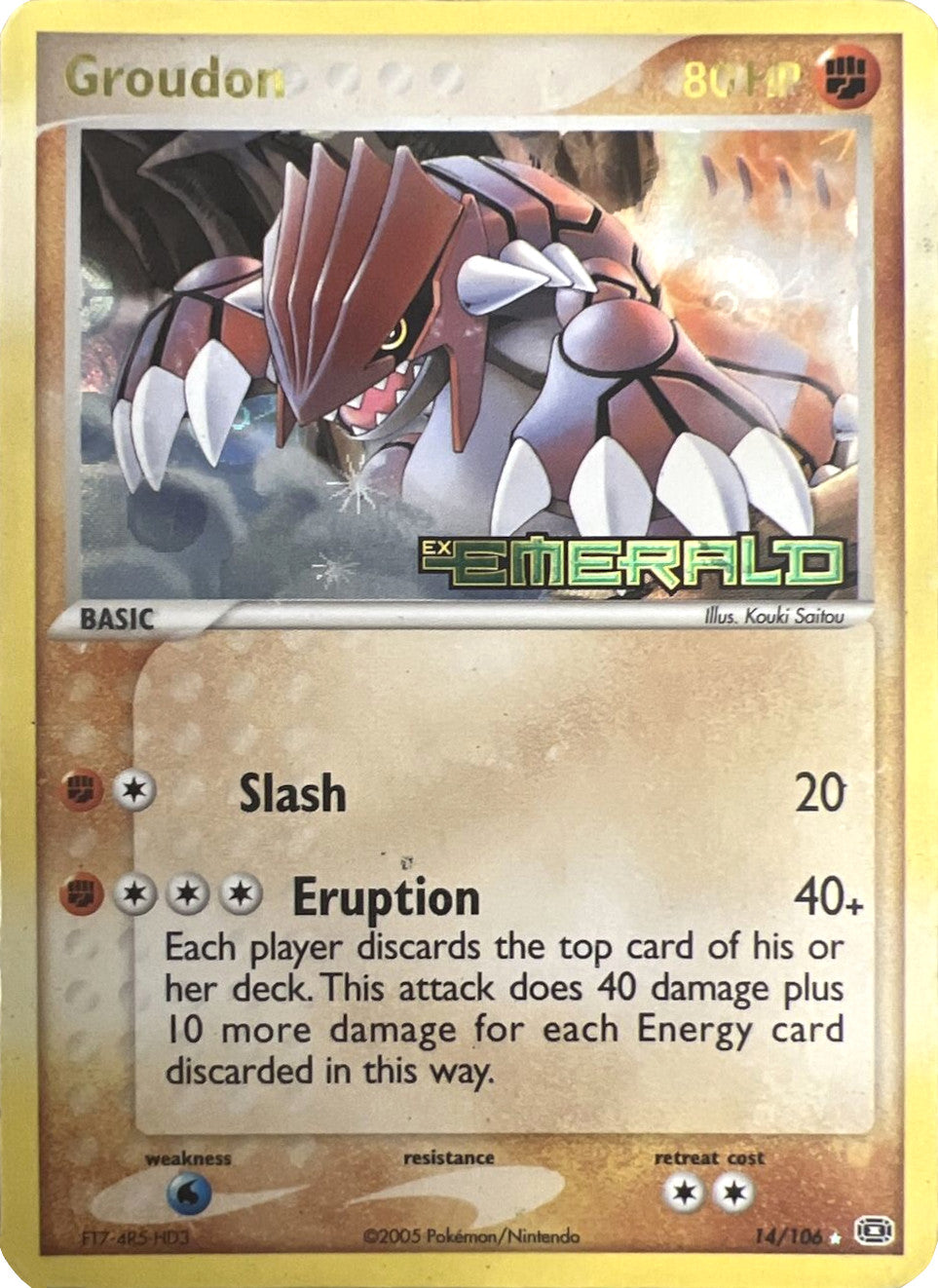 Groudon (14/106) (Stamped) [EX: Emerald] | Gear Gaming Fayetteville