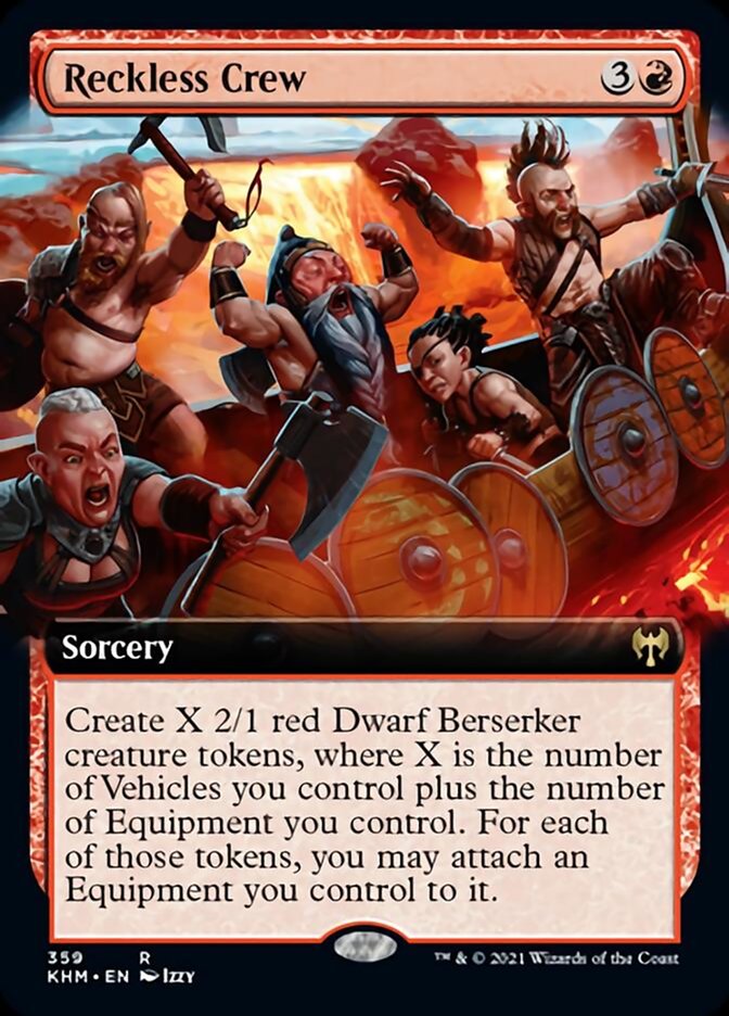 Reckless Crew (Extended Art) [Kaldheim] | Gear Gaming Fayetteville