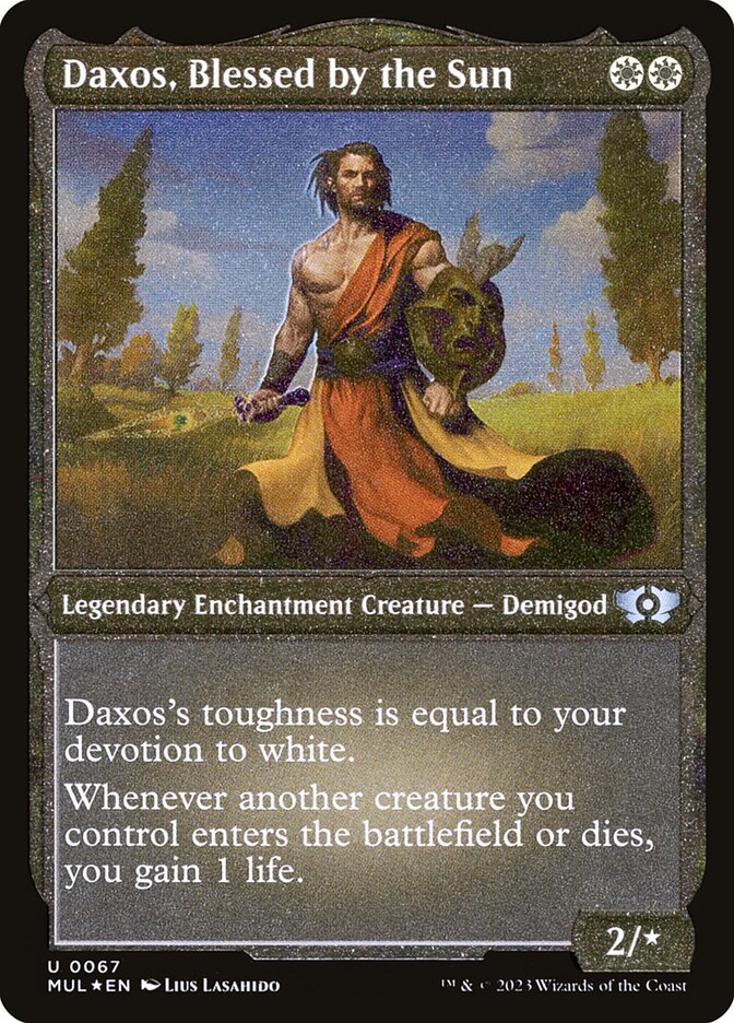 Daxos, Blessed by the Sun (Foil Etched) [Multiverse Legends] | Gear Gaming Fayetteville