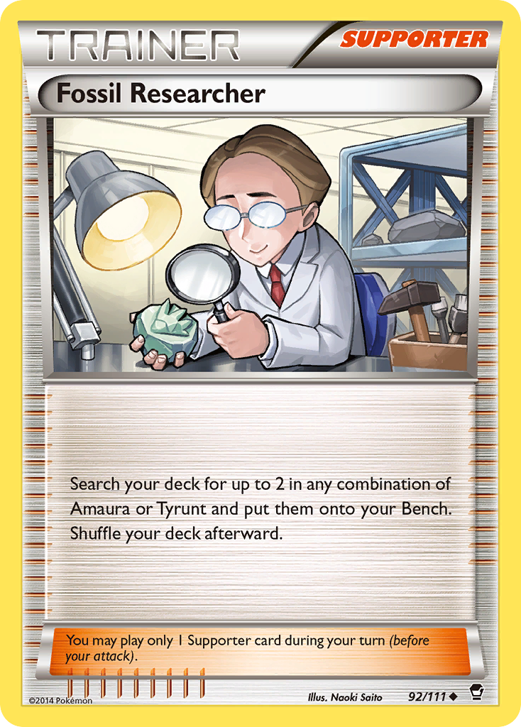 Fossil Researcher (92/111) [XY: Furious Fists] | Gear Gaming Fayetteville