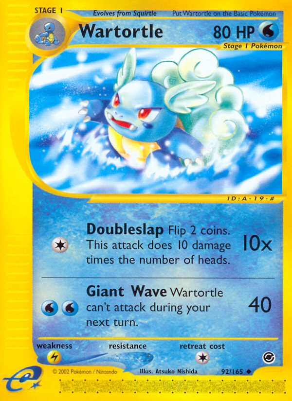 Wartortle (92/165) [Expedition: Base Set] | Gear Gaming Fayetteville