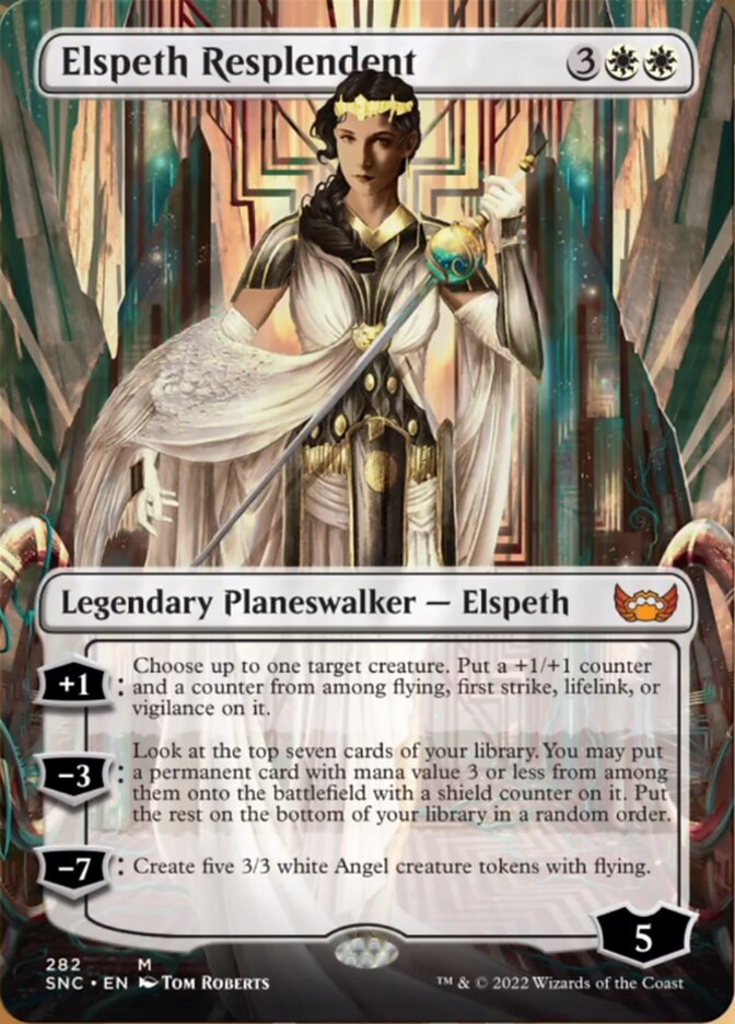 Elspeth Resplendent (Borderless) [Streets of New Capenna] | Gear Gaming Fayetteville