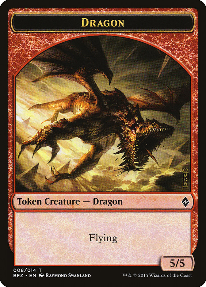 Dragon Token [Battle for Zendikar Tokens] | Gear Gaming Fayetteville