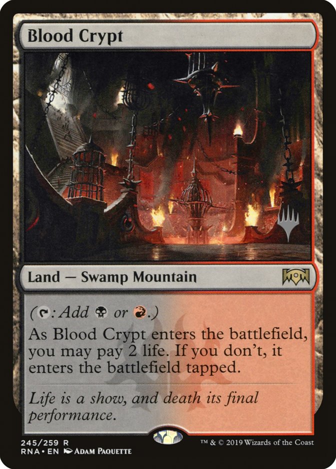 Blood Crypt (Promo Pack) [Ravnica Allegiance Promos] | Gear Gaming Fayetteville