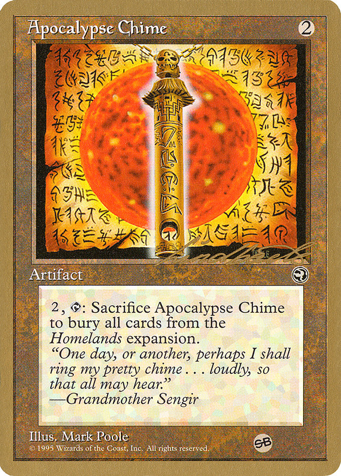 Apocalypse Chime (Leon Lindback) (SB) [Pro Tour Collector Set] | Gear Gaming Fayetteville