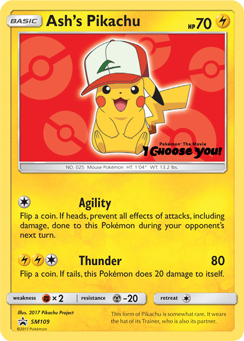 Ash's Pikachu (SM109) [Sun & Moon: Black Star Promos] | Gear Gaming Fayetteville