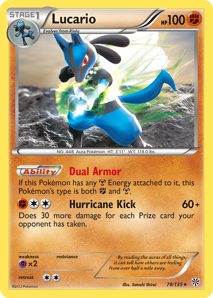 Lucario (78/135) [Black & White: Plasma Storm] | Gear Gaming Fayetteville