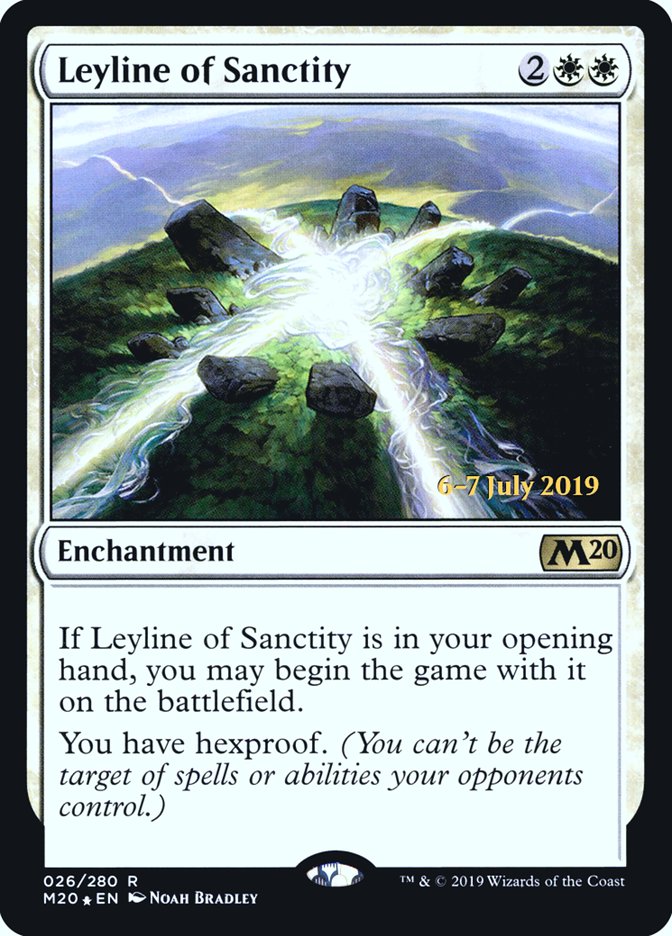 Leyline of Sanctity [Core Set 2020 Prerelease Promos] | Gear Gaming Fayetteville