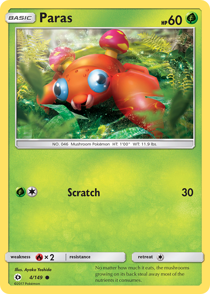 Paras (4/149) [Sun & Moon: Base Set] | Gear Gaming Fayetteville