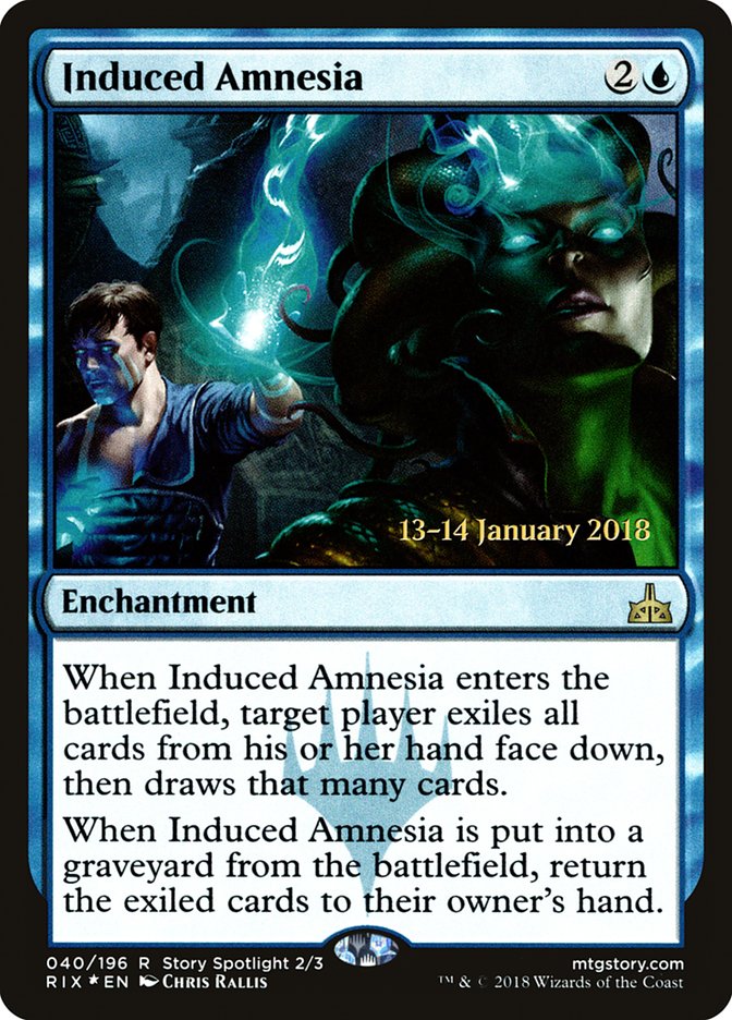 Induced Amnesia [Rivals of Ixalan Prerelease Promos] | Gear Gaming Fayetteville