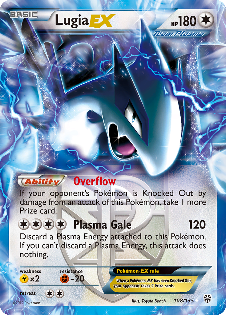 Lugia EX (108/135) [Black & White: Plasma Storm] | Gear Gaming Fayetteville