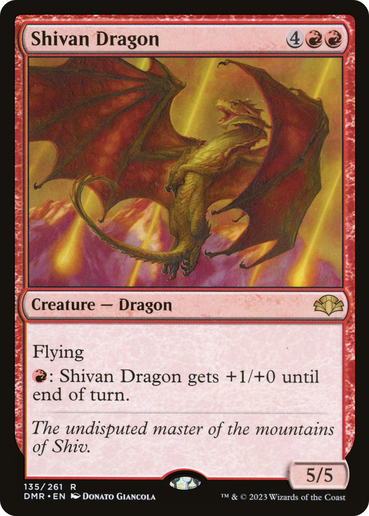 Shivan Dragon [Dominaria Remastered] | Gear Gaming Fayetteville