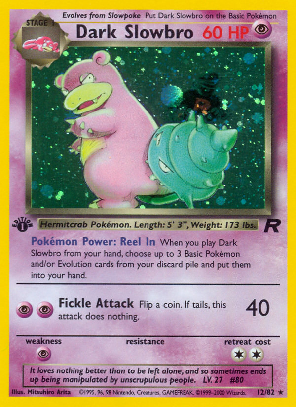 Dark Slowbro (12/82) [Team Rocket 1st Edition] | Gear Gaming Fayetteville