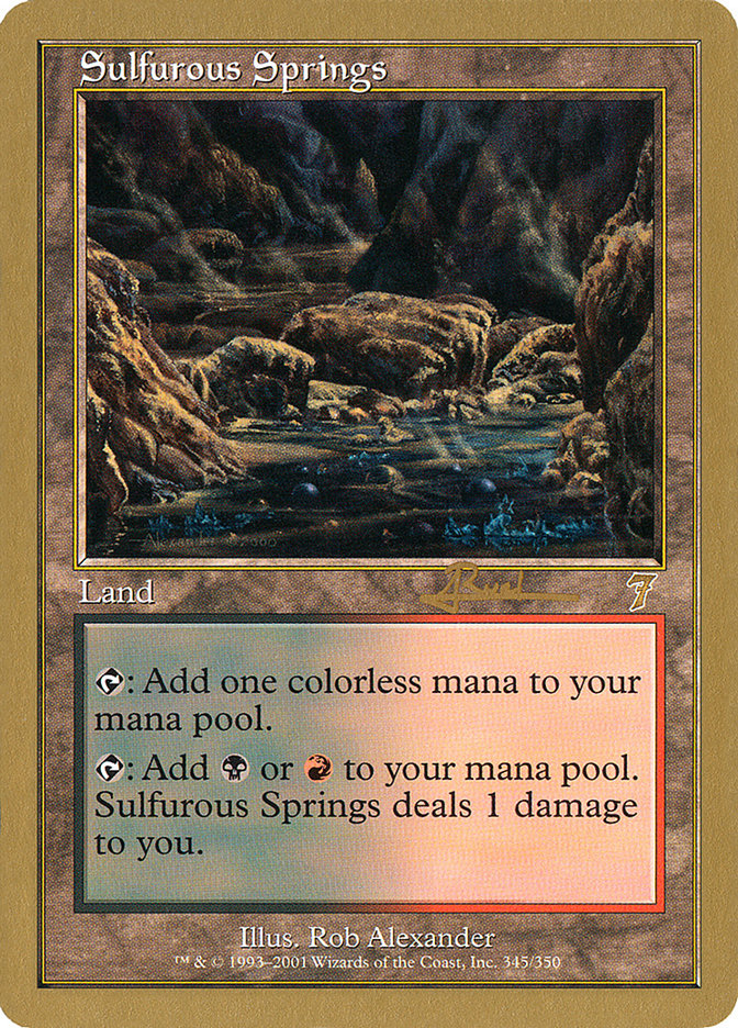 Sulfurous Springs (Antoine Ruel) [World Championship Decks 2001] | Gear Gaming Fayetteville